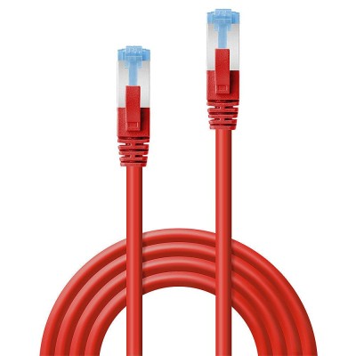 Cablu Lindy 1m Cat.6A S/FTP LSZH, Red foto