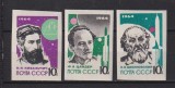RUSIA , U.R.S.S. 1964 MI. 2898-2900 B MNH