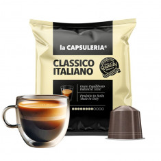 Cafea Classico Italiano, 10 capsule compatibile Nespresso, La Capsuleria