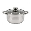 Semioala Inox Heinner Myra, 20x11.5cm, 3.5L, Capac Sticla Termorezistenta, Inductie