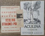 Aculina Strasnei-Popa// lot doua afise si o brosura