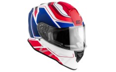 Casca moto integrala, Origine Dinamo Galaxi, culoare albastru/rosu/alb mat, mari... Cod Produs: MX_NEW KASORI843