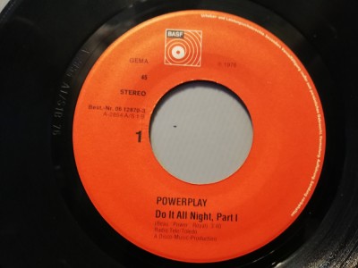 PowerPlay &amp;ndash; Do It All Night (1976/BASF/RFG) - VINIL Single/NM foto
