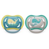 Philips Avent Ultra Air SCF349/24 18m+ suzetă Whale 2 buc
