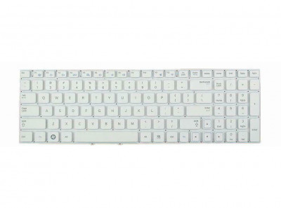 Tastatura Laptop, Samsung, BA75-04094A, alba fara rama, us foto