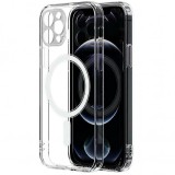 Husa MagSafe pentru Apple iPhone 12 Pro, OEM, Magnetic, Transparenta