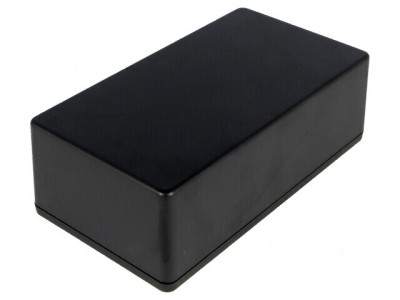 Carcasă universală ABS neagră 66mm x 121mm x 40mm 1591XX foto