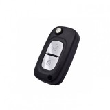 Carcasa Cheie Telecomanda 2 Butoane Renault, Lama Netaiaiata, Plastic ABS