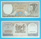 Surinam (pick 124) 1000 Gulden 1963 UNC serie: 000052196