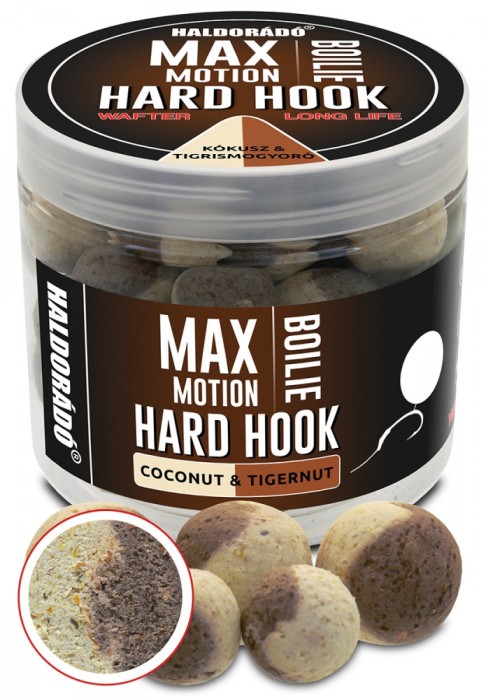 Haldorado - Boilies de carlig MAX MOTION Boilie Hard Hook Wafter 16, 20 mm, 100g - Cocos &amp; Alune Tigrate