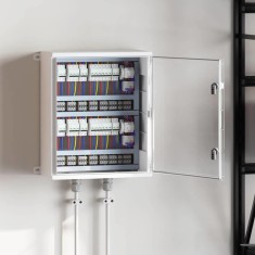 vidaXL Cabinet de Control Gri 50 x 22 x 60 cm Plastic ABS 4106517