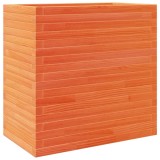 Cumpara ieftin Jardiniera gradina, maro ceruit, 70x40x68,5 cm, lemn masiv pin