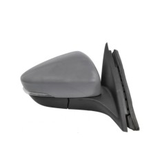 Oglinda exterioara Ford Focus, 04.2021, montare dreapta, reglaj electric; grunduit; incalzit; sticla convexa; geam cromat; 12 gauri / 6 pini; cu