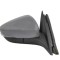 Oglinda exterioara Ford Focus, 04.2018-12.2021, montare dreapta, reglaj electric; grunduit; incalzit; sticla convexa; geam cromat; 12 gauri / 6 pini;