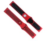 Curea Bratara sport Edman pentru Fitbit Charge 3 / 4, marimea S, Rosu/Negru