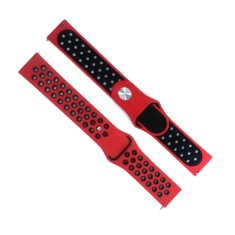 Curea Bratara sport Edman pentru Fitbit Charge 3 / 4, marimea L, Rosu/Negru