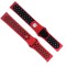Curea Bratara sport Edman pentru Fitbit Charge 3 / 4, marimea S, Rosu/Negru