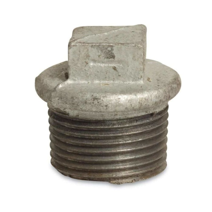 Fiting Filetat din Fontă Malleabilă, Dop 3/8&quot;, Zincat