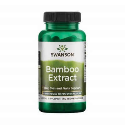 Extract Bamboo Bambus 300 miligrame 60 capsule Swanson foto