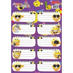 Set etichete școlare Tanex tls-803, Smileys. 30 buc/set