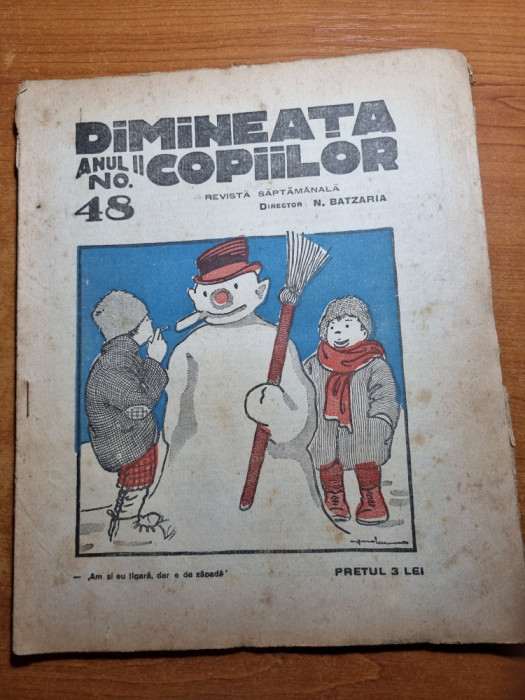 revista pentru copii - dimineata copiilor - 11 ianuarie 1925