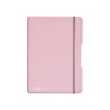 Caiet my.book flex a5 40f 80gr dictando, coperta roz transparenta, elastic gri, Herlitz