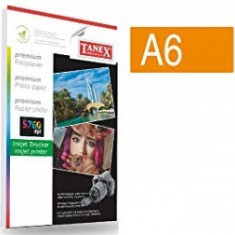 Hartie Foto Lucioasa, Pentru Inkjet, A6 - 100 X 150mm - 240gsm, 50 Coli/top, Tanex