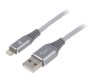 Cablu USB 2.0 Apple Lightning 1m Gri, Gembird