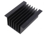 Radiator Extrudat Negru 100mm x 81mm x 40mm 1,2K/W