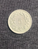 Moneda 5 rappen Elvetia