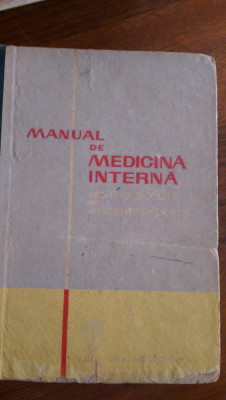 Manual de medicina interna pentru scolile de asistente medicale C.Paunescu 1962 foto