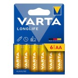 Baterie Varta Longlife 13298, AA / LR6, Set 6 bucati