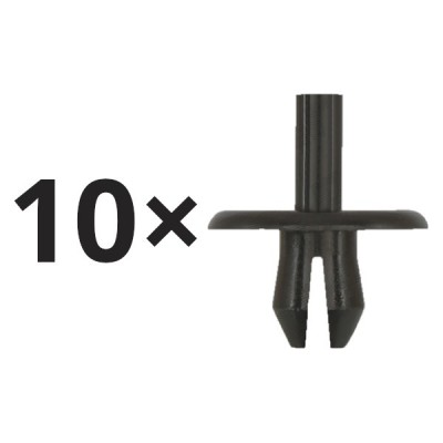 Set 10 clema fixare plastic Audi 100 (C4), 100/200 (C3), 80 (B3), A6 (C5), A8 (D3); Ford Fiesta (Jhs), Focus C-Max (C214), Focus Ii (Da_), Focus Iii, foto