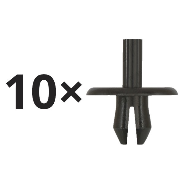 Set 10 clema fixare plastic Audi 100 (C4), 100/200 (C3), 80 (B3), A6 (C5), A8 (D3); Ford Fiesta (Jhs), Focus C-Max (C214), Focus Ii (Da_), Focus Iii,