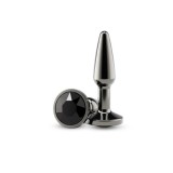 Dopuri cu bijuterie - NS Novelties Bunurile Din Spate Dop Anal Conic Mic Negru Metalizat Pentru Confort Gradual Si Stimulare Controlata