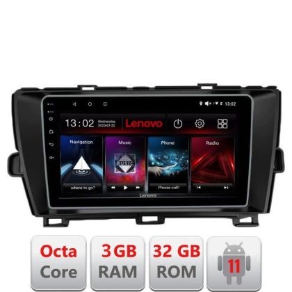 Navigatie Toyota Prius 2009-2014 D-TY39 Octa Core cu Android Radio Bluetooth Internet GPS WIFI DSP 3+32 GB 4G K LENOVO LITE CarStore Technology
