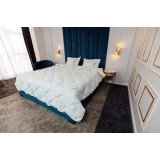 Pilota matlasata iarna aloe vera AloeDream Coneltex, dimensiuni 140x210 cm, dreptunghiulara, culoare alba, umplutura fibra siliconizata antialergica,