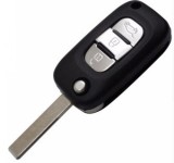 Carcasa cheie Topautochei&reg; pentru Renault Clio , Megane , Kangoo , Fluence , Vivaro , Laguna , Master , Trafic 3 butoane ( lamela cu gravatura latera
