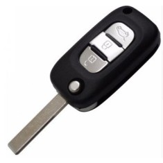 Carcasa cheie Topautochei&reg; pentru Renault Clio , Megane , Kangoo , Fluence , Vivaro , Laguna , Master , Trafic 3 butoane ( lamela cu gravatura latera