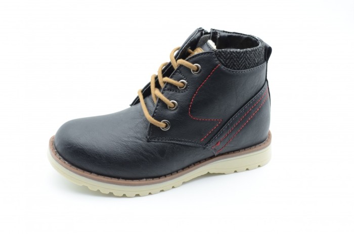 Ghete imblanite pentru baieti Badoxx 5XC-7198, Negru Ghete imblanite pentru baieti Badoxx 5XC-7198, Negru