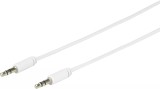 Cablu mini JACK 3.5 mm tata tata 2m alb eSTUFF