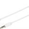 Cablu mini JACK 3.5 mm tata tata 2m alb eSTUFF