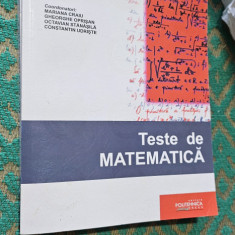 TESTE DE MATEMATICA ADMITEREA POLITEHNICA CRAIU OPRISAN UDRISTE STANASILA