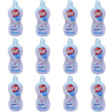 12 x Detergent pentru vase, cu calciu, pentru protectia mainilor, 450 ml
