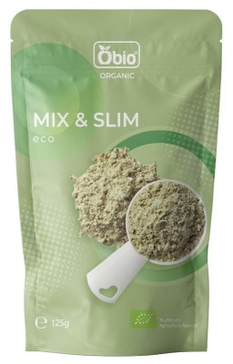 Amestec de Proteine Mix &amp;amp; Slim Pudra Bio 125 grame Obio foto