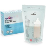 Pungi stocare lapte matern cu fermoar (30 buc.)