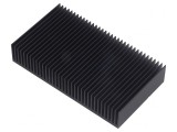 Radiator extrudat cu aripioare negru 50x90x17mm