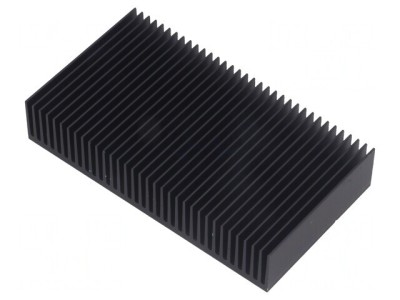 Radiator extrudat cu aripioare negru 50x90x17mm foto
