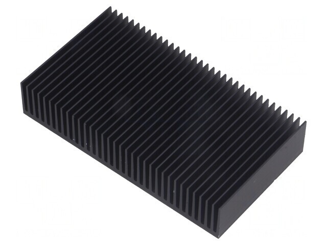 Radiator extrudat cu aripioare negru 50x90x17mm