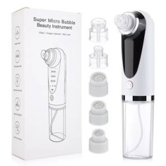 Aparat profesional Beauty Cleaner, curatare Ten avansata pentru combaterea acneei si inchiderii porilor, 6 capete incluse, incarcare USB, portabil, al